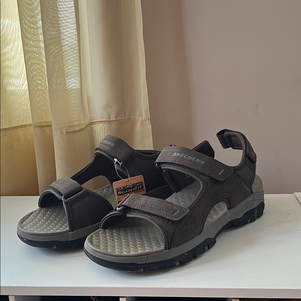 Skechers Dark Brown Men's Sandals